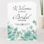 Carte Mariage moderne simple élégant douche de mariée ru (Devant)