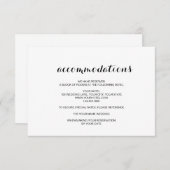 Carte Mariage moderne simple et élégante (Devant / Derrière)