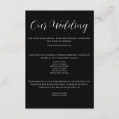 Carte Mariage noir blanc (Devant)