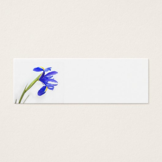 Carte mariage Nom du lieu - fleur d'iris violet (Devant)