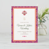 Carte Mariage numérique Desi et invitation au mari (Debout devant)