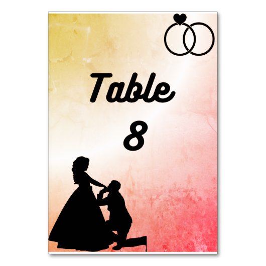 Carte Mariage Numéro de tableau (Par défaut)