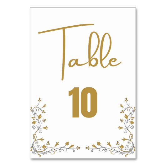 Carte Mariage Numéro de tableau (Par défaut)