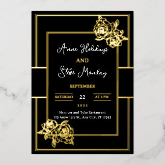 Carte Mariage or glamour