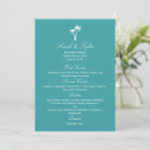 Carte Mariage Palm Trees (Debout devant)