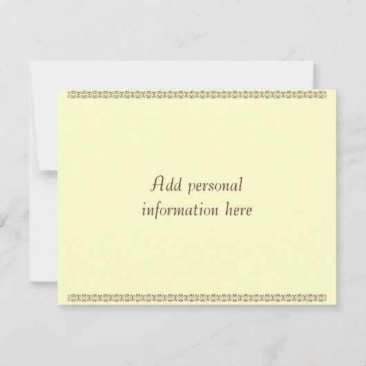 Carte Mariage Paon Blanc (Dos)