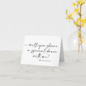 Carte Mariage Papa Fille Première Danse Demander (Fleur jaune)