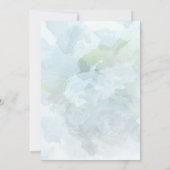 Carte MARIAGE | Pastel Dusty Blue Sage Gold Jaspé (Dos)