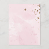 Carte Mariage Pastel Pink Watercolor (Dos)