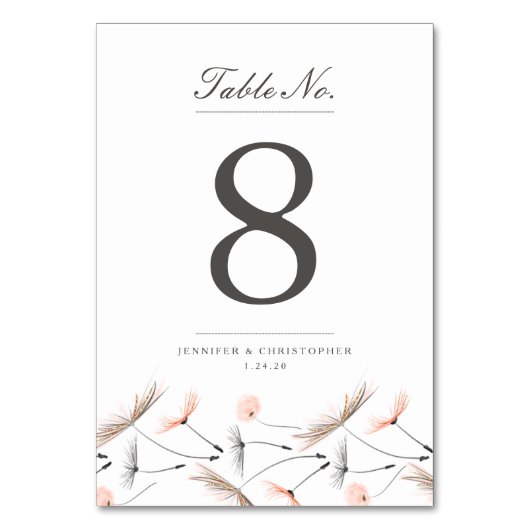 Carte Mariage Peach Watercolor (Par défaut)