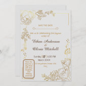 Carte Mariage personnalisable (Devant / Derrière)