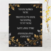 Carte Mariage personnalisé (Fleur jaune)