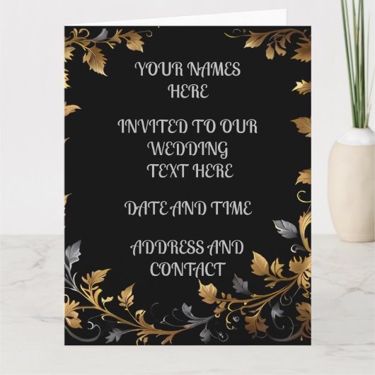 Carte Mariage personnalisé (Devant)