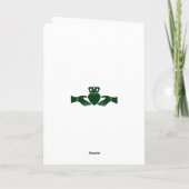 Carte Mariage personnalisé de Claddagh Heart en Irlande (Dos)
