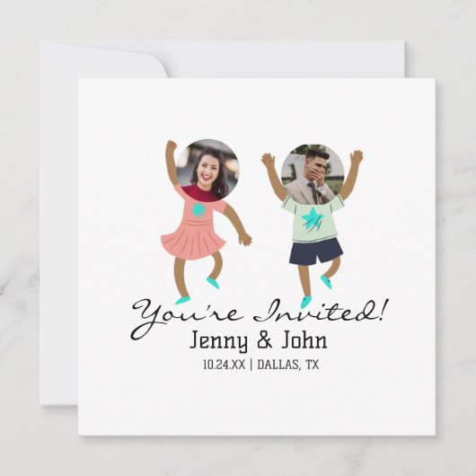 Carte Mariage personnalisé drôle ajouter une photo de ma (Devant)