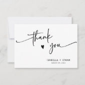 Carte Mariage personnalisé minimaliste (Devant)