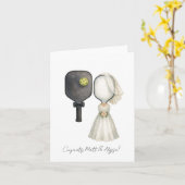 Carte Mariage personnalisée pour les amateurs de P (Fleur jaune)