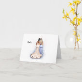 Carte Mariage personnalisée pour une belle-soeur (Fleur jaune)