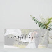 Carte Mariage Photo Business Cadeau Certificat Élégant (Debout devant)