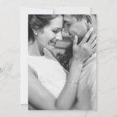 Carte Mariage photo classique Jardin aquarelle (Dos)