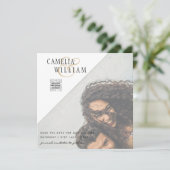 Carte Mariage PHOTO LeahG CODE QR RSVP SAVE DATE INVITAT (Debout devant)