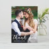 Carte mariage photo Merci Kraft (Debout devant)