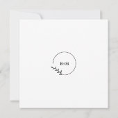 Carte Mariage photo minimal moderne Enregistrer la date (Dos)