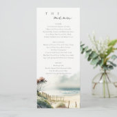 Carte Mariage Plage de sable fin (Debout devant)