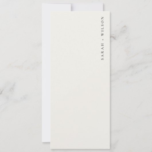 Carte Mariage Plage de sable fin (Dos)