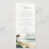 Carte Mariage Plage de sable fin (Devant / Derrière)