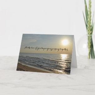 Carte Mariage plage et Sun
