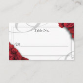 Carte Mariage plat avec Roses rouges (Devant)