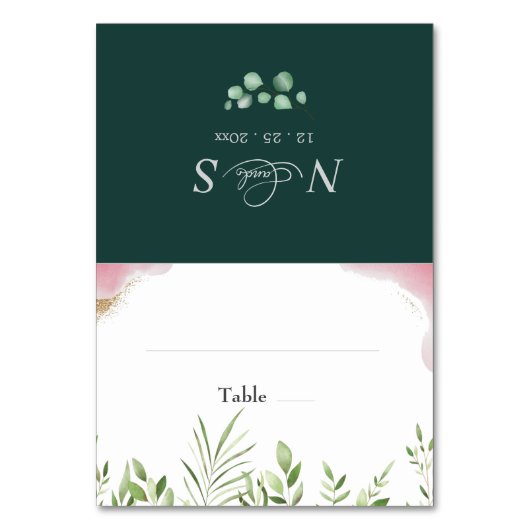 Carte Mariage Plat Gold Green (Par défaut)