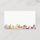 Carte Mariage Plat Place Automne, Rose Orange (Dos)