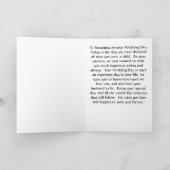 Carte mariage pour fille Samantha des parents (Intérieur)