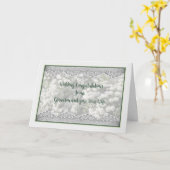 Carte mariage pour grand-fils et nouvelle femme (Fleur jaune)