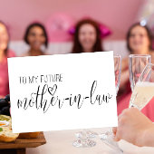 Carte mariage pour la future belle-mère