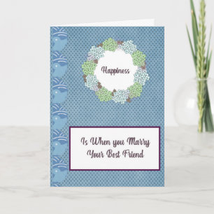 Carte mariage pour Mariage meilleur ami