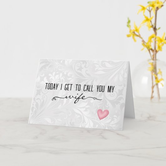 Carte mariage pour une future femme (Fleur jaune)