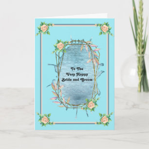 Carte mariage pour une mariée et une chambre heure