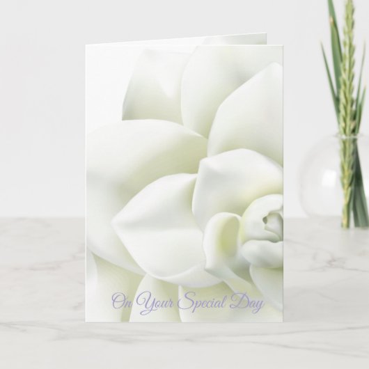 Carte Mariage Pour Votre Bénédiction De Jour Spéci (Devant)