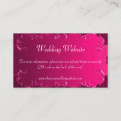Carte Mariage QR Vintage de Parchemin rose (Devant)
