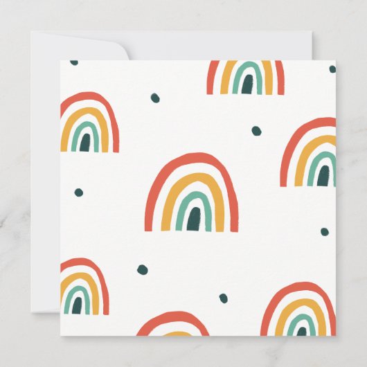 Carte mariage Rainbow (Dos)