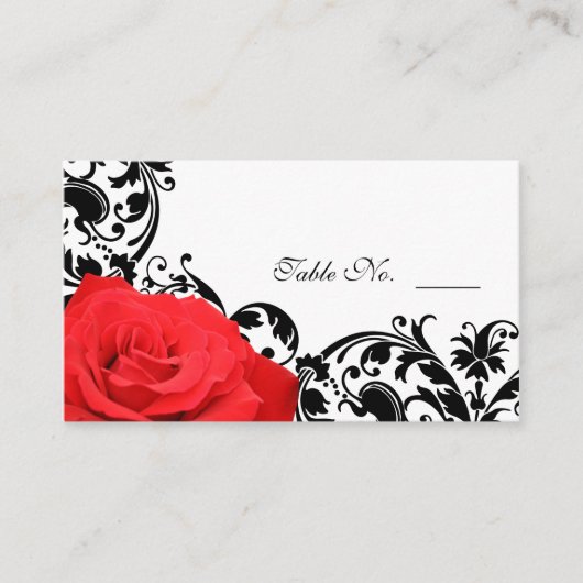 Carte Mariage Red Rose Floury (Devant)