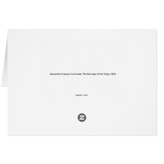 Carte Mariage religieuse (Dos Horizontal)