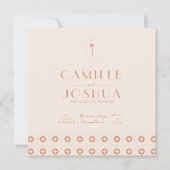 Carte Mariage rétro à Palm Spring (Devant)