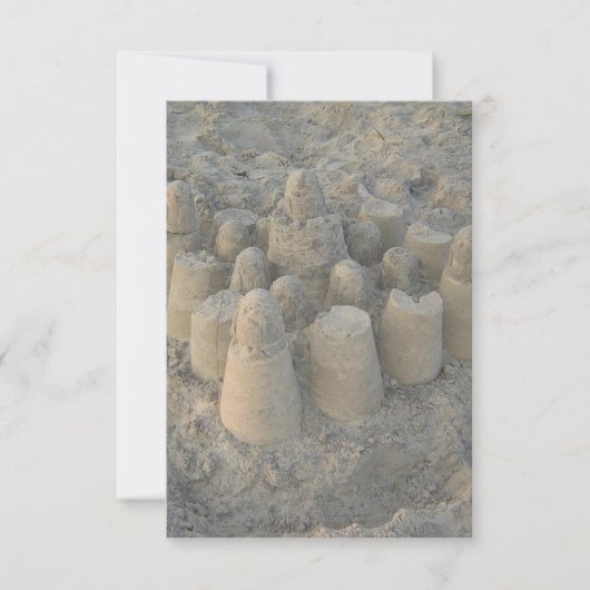 Carte mariage rêve plage de sable (Devant)