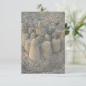 Carte mariage rêve plage de sable (Debout devant)