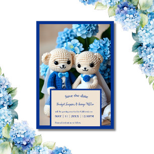 Carte mariage romantique crochet couple sans danger la c