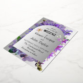 Carte mariage romantique violet (Rotation)